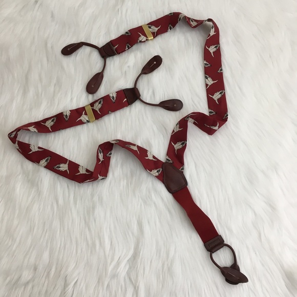 Perry Ellis | Silk & Leather Classic Suspender - Picture 3 of 7